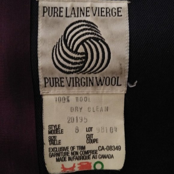 Vintage JONES NEW YORK trench coat, jacket, navy - Picture 5 of 5